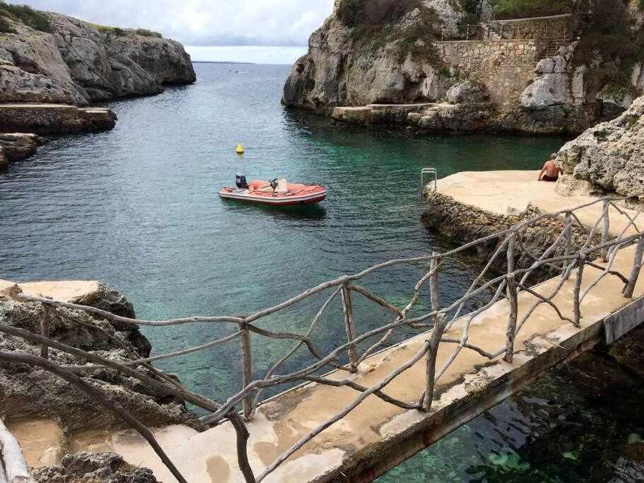 Ferienwohnung Macarella Apatamento Con Piscina Cala'N Blanes  Exterior foto